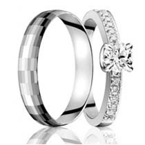 铂金与钻石组合成完美婚姻的永恒标志