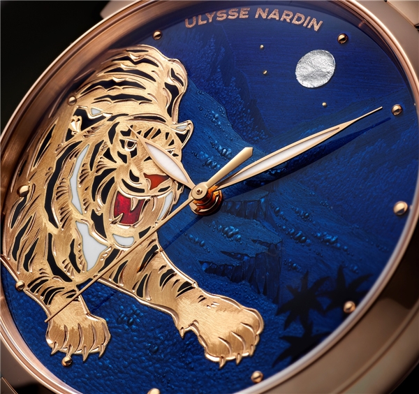 Ulysse Nardin雅典表于2022年农历新年即将到来之际推出瑞虎生肖腕表